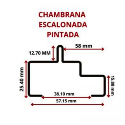 CHAMBRANA ESCALONADA PINTADA